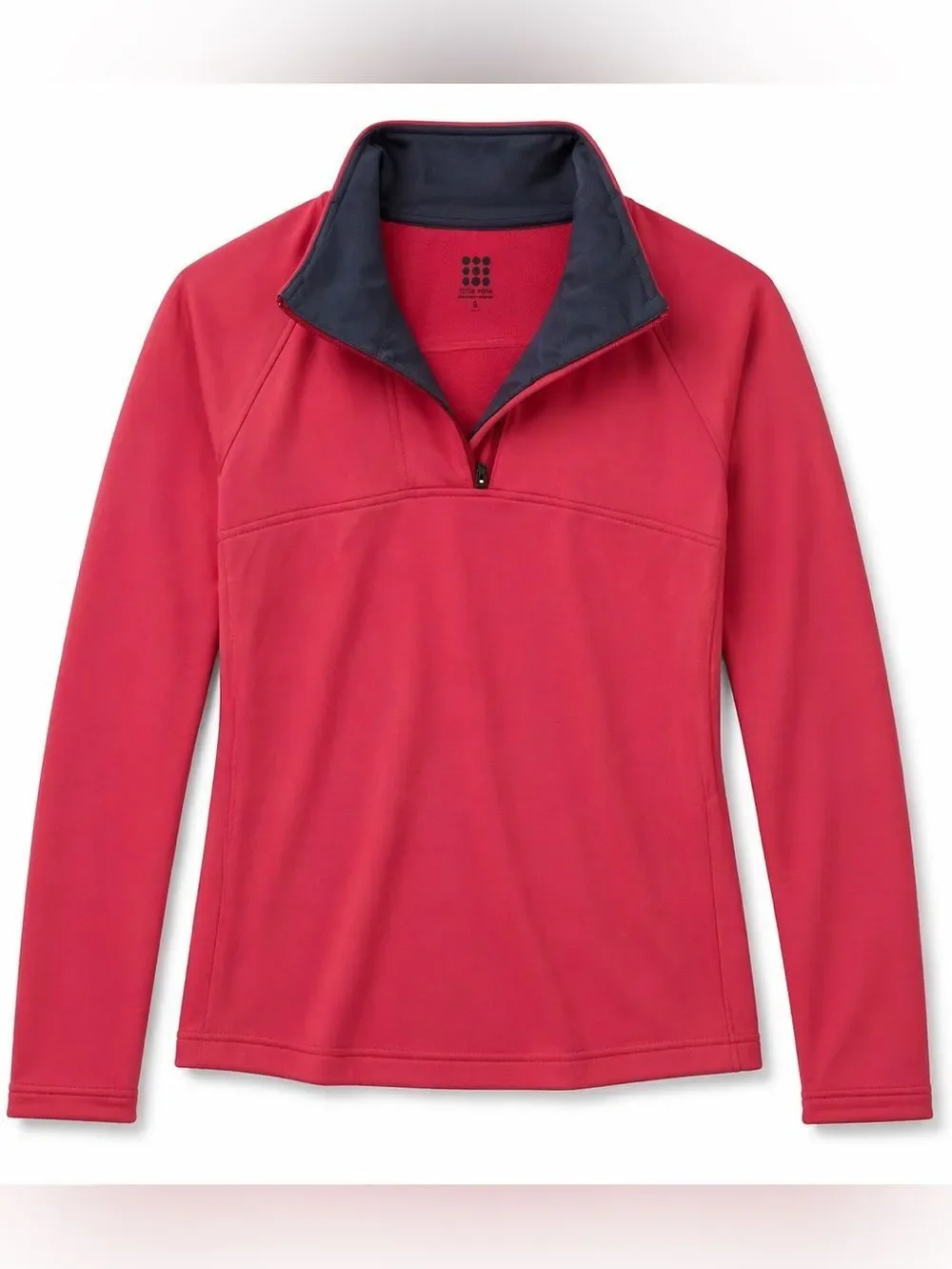 Title Nine NWT Quarter Zip Athletic Fleece Pullover Pink Small Athleisure